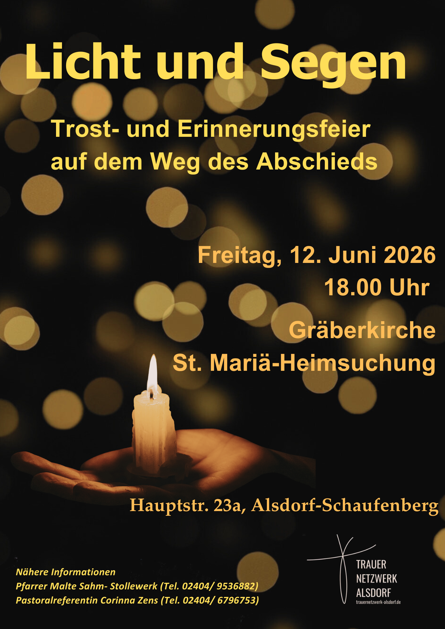 Plakat Licht und Segen 06.26